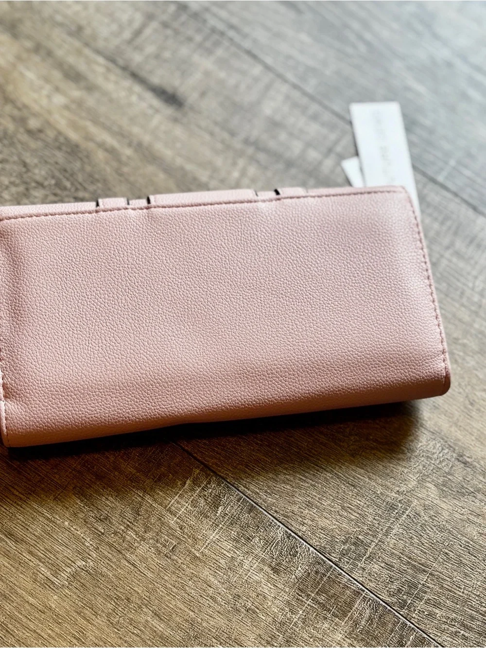 NWT Couture Gems Blush Pink Vegan Leather Checkbook Wallet